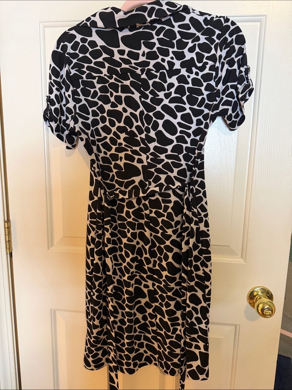 Enfocus Studio Black and White Printed Mini Shirt Dress - Picture 4 of 4